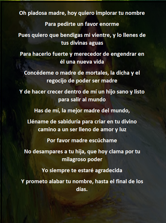 Oración de Oshun Para el Embarazo